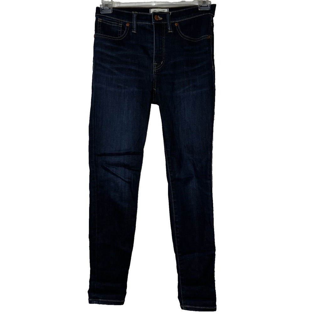 Madewell 9 High-Rise Skinny Jeans Dark Wash Indigo Denim Womens 27